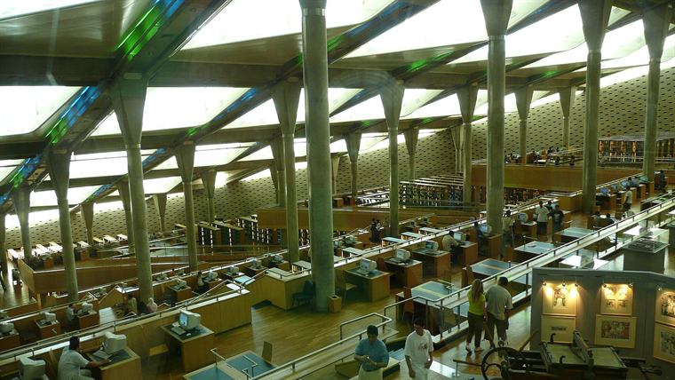 A quiet public reading room